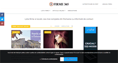 Desktop Screenshot of firme365.ro